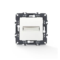 PRIME ΜΠΟΥΤΟΝ ΕΠΙΓΡΑΦΗΣ & LED ΛΥΧΝΙΑ 12VAC ΜΕ ΚΛΙΠ ΠΛΑΣΤΙΚΟ ΛΕΥΚΟ 1P 10A 250VAC IP20