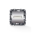 PRIME ΜΠΟΥΤΟΝ ΕΠΙΓΡΑΦΗΣ & LED ΛΥΧΝΙΑ 12VAC ΜΕ ΚΛΙΠ ΠΛΑΣΤΙΚΟ MAT ΑΛΟΥΜΙΝΙΟ 1P 10A 250VAC IP20