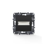 PRIME ΜΠΟΥΤΟΝ ΕΠΙΓΡΑΦΗΣ & LED ΛΥΧΝΙΑ 12VAC ΜΕ ΚΛΙΠ ΠΛΑΣΤΙΚΟ MAT ΑΝΘΡΑΚΙ 1P 10A 250VAC IP20