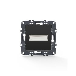 PRIME ΜΠΟΥΤΟΝ ΕΠΙΓΡΑΦΗΣ & LED ΛΥΧΝΙΑ 12VAC ΜΕ ΚΛΙΠ ΠΛΑΣΤΙΚΟ MAT ΑΝΘΡΑΚΙ 1P 10A 250VAC IP20