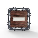 PRIME ΜΠΟΥΤΟΝ ΕΠΙΓΡΑΦΗΣ & LED ΛΥΧΝΙΑ 12VAC ΜΕ ΚΛΙΠ ΠΛΑΣΤΙΚΟ ΧΡΩΜΑ ΞΥΛΟΥ 1P 10A 250VAC IP20