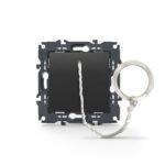 PRIME ΜΠΟΥΤΟΝ ΤΡΑΒΗΧΤΟ ΜΕ ΚΛΙΠ ΠΛΑΣΤΙΚΟ MAT ΑΝΘΡΑΚΙ 1P 10A 250VAC IP20