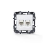 PRIME ΠΡΙΖΑ ΤΗΛΕΦΩΝΟΥ ΛΕΥΚΗ ΜΕ ΒΥΣΜΑ 2XRJ11 CAT3 IP20