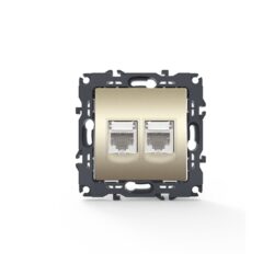 PRIME ΠΡΙΖΑ ΔΙΚΤΥΟΥ MAT ΣΑΜΠΑΝΙΖΕ ΜΕ ΒΥΣΜΑ 2XRJ45 CAT6 UTP IP20