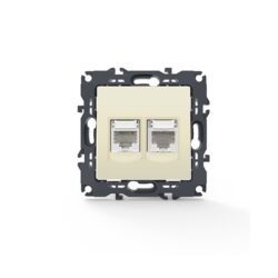 PRIME ΠΡΙΖΑ ΤΗΛΕΦΩΝΟΥ ΜΕ ΒΥΣΜΑ 1XRJ11 CAT3 IP20 & ΠΡΙΖΑ ΔΙΚΤΥΟΥ ΙΒΟΥΑΡ ΜΕ ΒΥΣΜΑ 1XRJ45 CAT6 UTP IP20