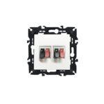 PRIME ΠΡΙΖΑ ΗΧΕΙΩΝ ΔΙΠΛΗ ΜΕ ΚΛΙΠ ΠΛΑΣΤΙΚΗ ΛΕΥΚΗ 36-230VAC IP20