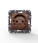 PRIME ΠΡΙΖΑ ΣΟΥΚΟ ΑΣΦΑΛΕΙΑΣ ΧΡΩΜΑ ΞΥΛΟΥ 2P+E 16A 250VAC IP20