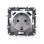 PRIME ΠΡΙΖΑ ΣΟΥΚΟ ΑΣΦΑΛΕΙΑΣ ΑΛΟΥΜΙΝΙΟ 1X2P+E 16A 250VAC & 2xUSB 5VDC 3A IP20
