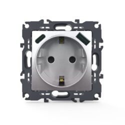 PRIME ΠΡΙΖΑ ΣΟΥΚΟ ΑΣΦΑΛΕΙΑΣ ΑΛΟΥΜΙΝΙΟ 1X2P+E 16A 250VAC & 2xUSB 5VDC 3A IP20