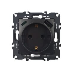 PRIME ΠΡΙΖΑ ΣΟΥΚΟ ΑΣΦΑΛΕΙΑΣ ΑΝΘΡΑΚΙ  1X2P+E 16A 250VAC & 2xUSB  5VDC 3A IP20
