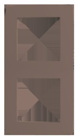PRIME ΠΛΑΙΣΙΟ 2 ΘΕΣΕΩΝ ΕΚΡΟΥ IP20