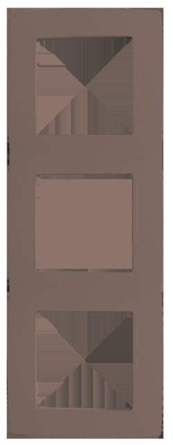 PRIME ΠΛΑΙΣΙΟ 3 ΘΕΣΕΩΝ ΕΚΡΟΥ IP20