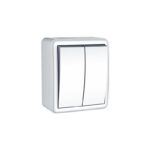 MURATA ΔΙΑΚΟΠΤΗΣ ΚΟΜΜΥΤΑΤΕΡ ΕΠΙΤΟΙΧΟΣ ΜΕ ΒΙΔΑ 2P 10AX 250VAC ΛΕΥΚΟΣ IP20