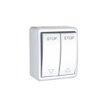 MURATA ΜΠΟΥΤΟΝ ΡΟΛΩΝ ΕΠΙΤΟΙΧΟ ΜΕ ΒΙΔΑ 2P 10A 250VAC ΛΕΥΚΟ IP20