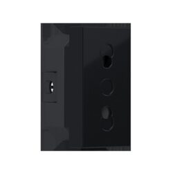 MODYS ΔΙΠΟΛΙΚΗ ΠΡΙΖΑ ΑΣΦΑΛΕΙΑΣ ΜΑΥΡΗ ΜΑΤ 2P 10A 250VAC IP20