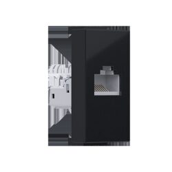 MODYS ΠΡΙΖΑ ΔΙΚΤΥΟΥ ΜΑΥΡΗ ΜΑΤ RJ45 CAT.5E IP20 ΧΩΡΙΣ ΘΩΡΑΚΙΣΗ