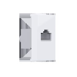 MODYS ΠΡΙΖΑ ΔΙΚΤΥΟΥ ΛΕΥΚΗ RJ45 CAT.6 IP20 ΜΕ ΘΩΡΑΚΙΣΗ