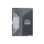 MODYS ΠΡΙΖΑ ΔΙΚΤΥΟΥ ΑΝΘΡΑΚΙ RJ45 CAT.6 IP20 ΜΕ ΘΩΡΑΚΙΣΗ