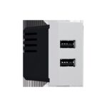 MODYS ΠΡΙΖΑ ΤΡΟΦΟΔΟΣΙΑΣ ΙΒΟΥΑΡ USB ΦΟΡΤΙΣΤΗΣ 2XUSB 5VDC 2X1.2A IP20