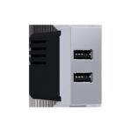 MODYS ΠΡΙΖΑ ΤΡΟΦΟΔΟΣΙΑΣ ΑΣΗΜΙ USB ΦΟΡΤΙΣΤΗΣ 2XUSB 5VDC 2X1.2A IP20
