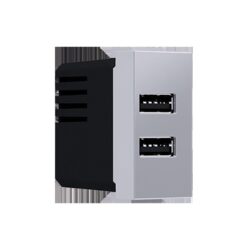 MODYS ΠΡΙΖΑ ΤΡΟΦΟΔΟΣΙΑΣ ΑΣΗΜΙ USB ΦΟΡΤΙΣΤΗΣ 2XUSB 5VDC 2X1.2A IP20