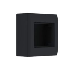 ΚΟΥΤΙ ΕΠΙΤΟΙΧΟ 2 ΣΤΟΙΧΕΙΩΝ ΜΑΥΡΟ ΜΑΤ IP20