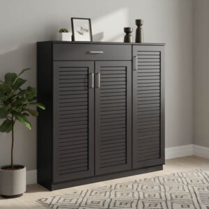 Παπουτσοθήκη-ντουλάπι SANTE pakoworld 30 ζεύγων χρώμα wenge 120x37x123εκ