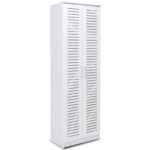 Παπουτσοθήκη-ντουλάπα SANTE pakoworld 21 ζευγών σε λευκή απόχρωση 60x37x183εκ - Image 2