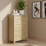 Παπουτσοθήκη-ντουλάπι SANTO pakoworld 10 ζεύγων χρώμα sonoma 60x34