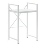 Ραφιέρα στήριξης πλυντηρίου - στεγνωτηρίου Delavar pakoworld μέταλλο λευκό 72x60x116εκ