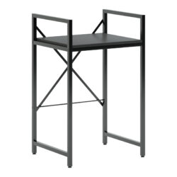 Ραφιέρα στήριξης πλυντηρίου - στεγνωτηρίου Delavar pakoworld μέταλλο μαύρο 72x60x116εκ