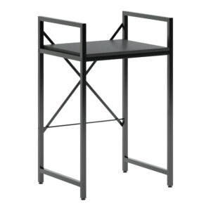 Ραφιέρα στήριξης πλυντηρίου - στεγνωτηρίου Delavar pakoworld μέταλλο μαύρο 72x60x116εκ