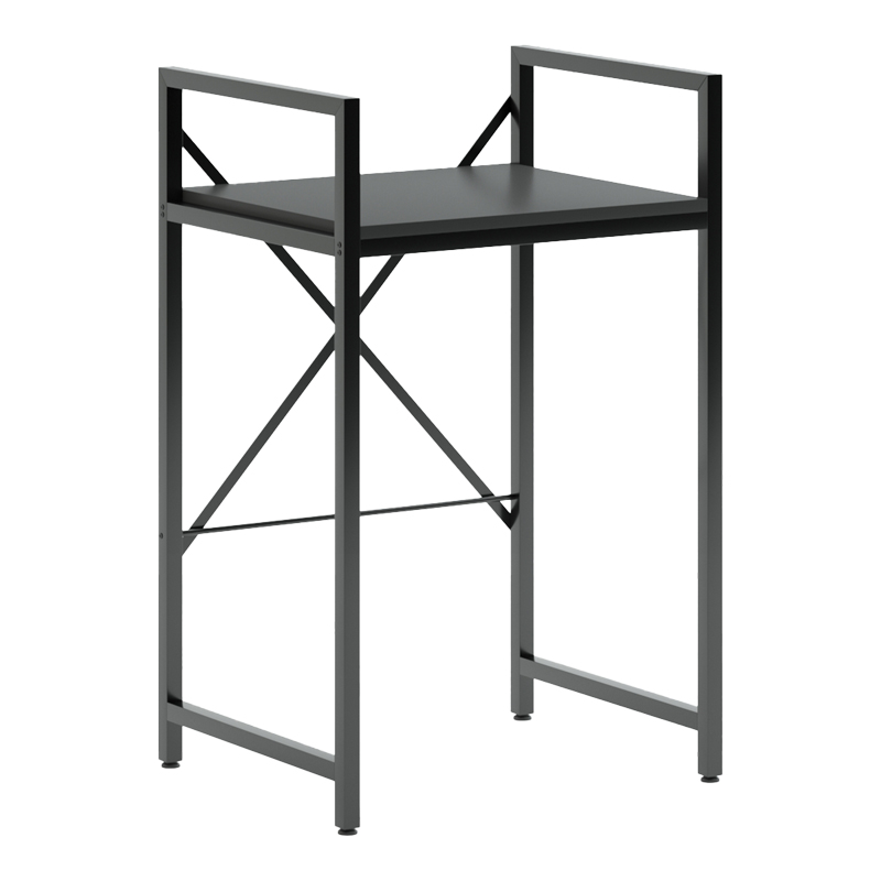 197-000320 Ραφιέρα στήριξης πλυντηρίου - στεγνωτηρίου Delavar pakoworld μέταλλο μαύρο 72x60x116εκ