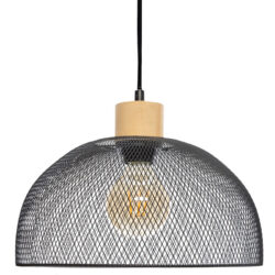 Φωτιστικό οροφής μονόφωτο Sam pakoworld Ε27 μαύρο Φ30x22