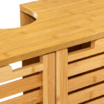 Πάγκος-ντουλάπι μπάνιου Sicela pakoworld χρώμα φυσικό 60x28x80εκ - Image 3