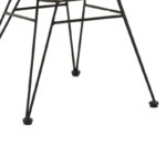 Τραπεζαρία Naoki-Thorio σετ 5τεμ pakoworld ανθρακί αλουμίνιο και plywood σε φυσική απόχρωση 160x90x75εκ - Image 7