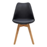 Τραπεζαρία Manka-Gaston pakoworld σετ 5τεμ σε sonoma-μαύρη απόχρωση 110x80x77εκ - Image 4