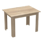 Τραπεζαρία Manka-Gaston pakoworld σετ 5τεμ σε sonoma-μαύρη απόχρωση 110x80x77εκ - Image 5