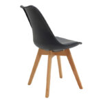 Τραπεζαρία Manka Ι -Gaston pakoworld σετ 3τεμ σε sonoma-μαύρη απόχρωση 80x80x77εκ - Image 3