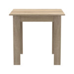 Τραπεζαρία Manka Ι -Gaston pakoworld σετ 3τεμ σε sonoma-μαύρη απόχρωση 80x80x77εκ - Image 6