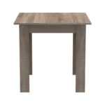 Τραπεζαρία Manka Ι -Gaston pakoworld σετ 3τεμ σε sonoma truffle-μαύρη απόχρωση 80x80x77εκ - Image 7