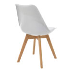 Τραπεζαρία Manka-Gaston pakoworld σετ 5τεμ σε λευκή απόχρωση 110x80x77εκ - Image 3