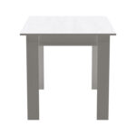 Τραπεζαρία Manka-Gaston pakoworld σετ 5τεμ σε λευκή απόχρωση 110x80x77εκ - Image 7