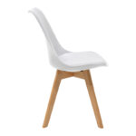 Τραπεζαρία Manka-Gaston pakoworld σετ 3τεμ σε λευκή απόχρωση 80x80x77εκ - Image 4