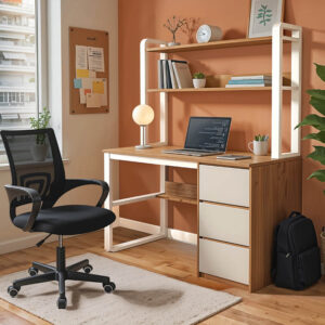 Φοιτητικό πακέτο επίπλων γραφείου Focus pakoworld σετ 2τεμ