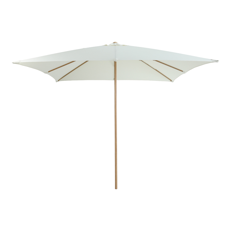 218-000037 Ομπρέλα επαγγελματική Solis pakoworld μέταλλο - αλουμίνιο μονοκόμματος ιστός σε φυσική απόχρωση-κρεμ απόχρωση 250x250x235εκ