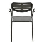 Πολυθρόνα Deraby pakoworld στοιβαζόμενη μαύρο μέταλλο 56x45.5x83εκ - Image 6