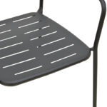 Πολυθρόνα Deraby pakoworld στοιβαζόμενη μαύρο μέταλλο 56x45.5x83εκ - Image 8