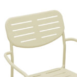 Πολυθρόνα Deraby pakoworld στοιβαζόμενη κρεμ μέταλλο 56x45.5x83εκ - Image 7