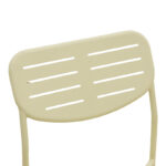 Καρέκλα Deraby pakoworld στοιβαζόμενη κρεμ μέταλλο 52.5x45.5x83εκ - Image 7